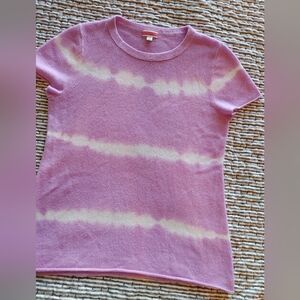 J. Crew Cashmere sweater in lilac tie-dye, Size L